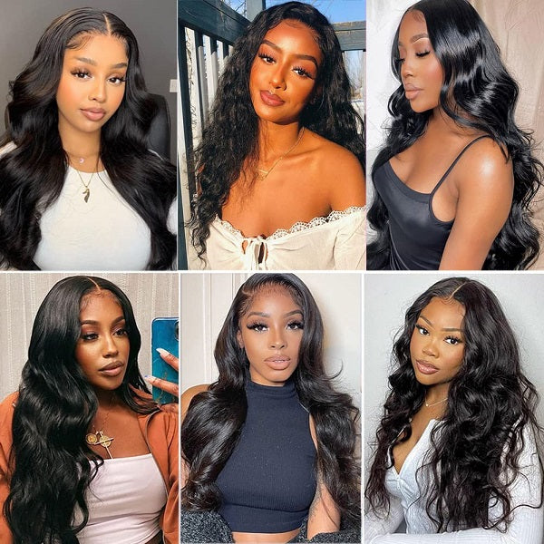 IUPin Hair Real HD Lace Body Wave 5x5 Glueless Undetectable Invisible Lace Closure Wig