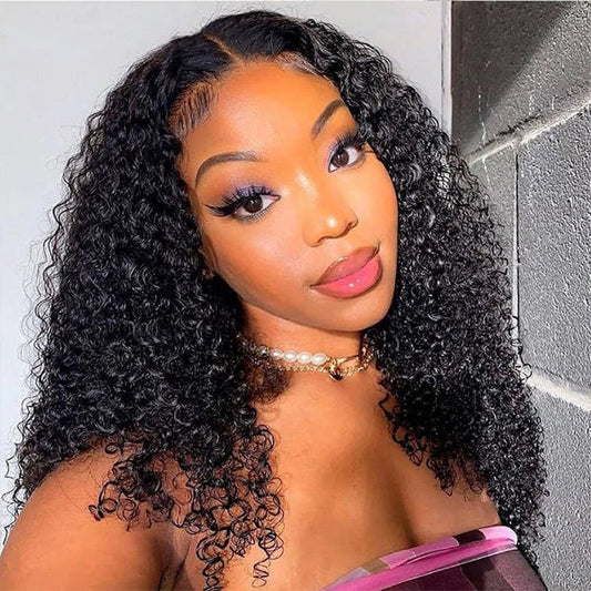 IUPin Real HD Lace Afro Curly Free Part Undetectable Invisible 13x4 Lace Front Wig - IUPin Hair